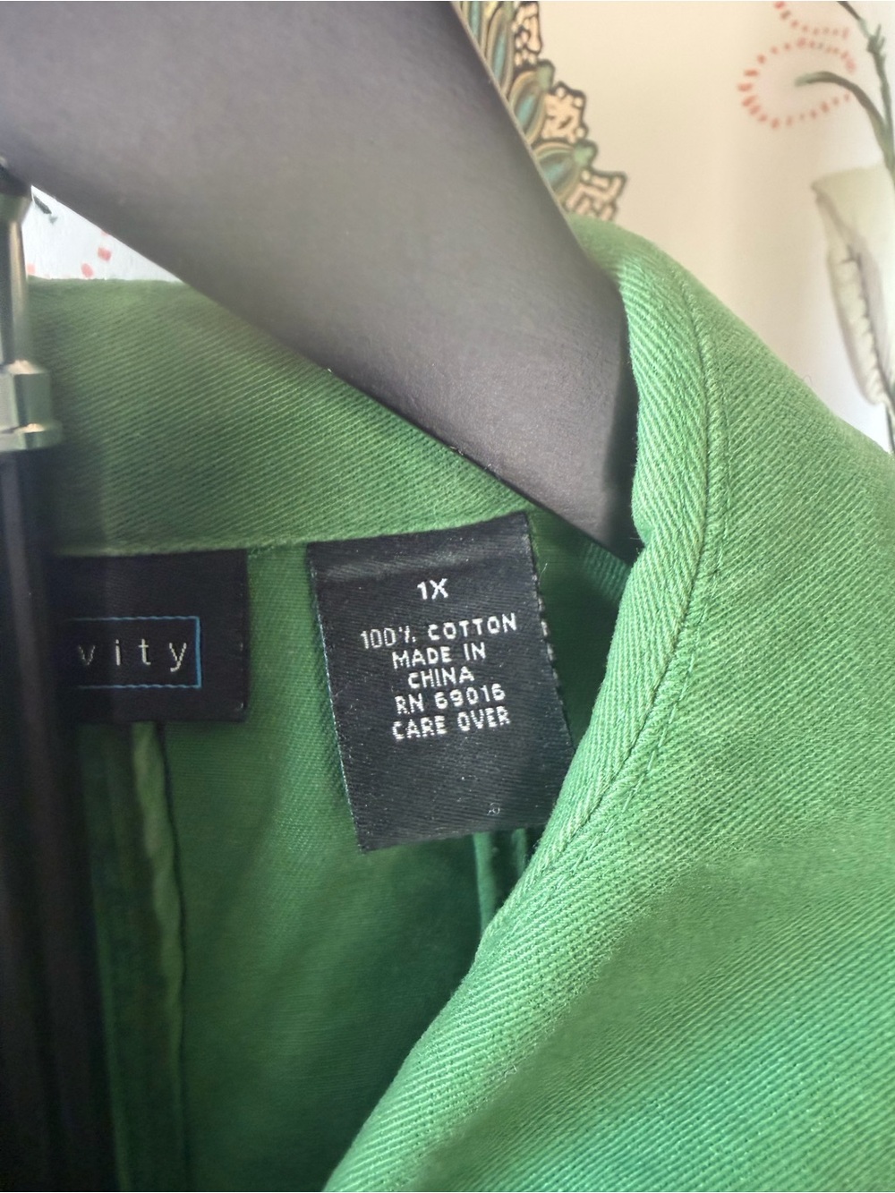 Relativity Green Button-Front Utility Jacket - Picture 2 of 4
